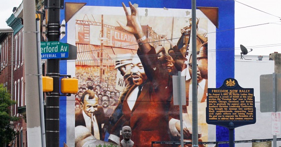 Mural of Martin Luther King in Philadelphia